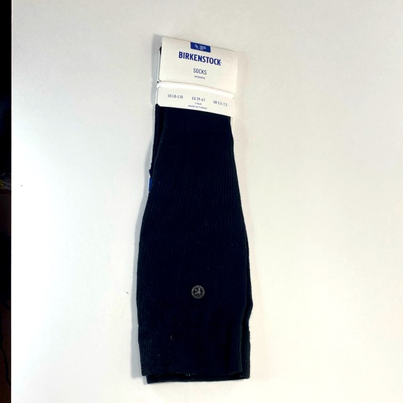 NWT Birkenstock women’s boot socks size L8-L10 black color 1 pair - Picture 1 of 3